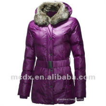 fashion purple long coat for ladies